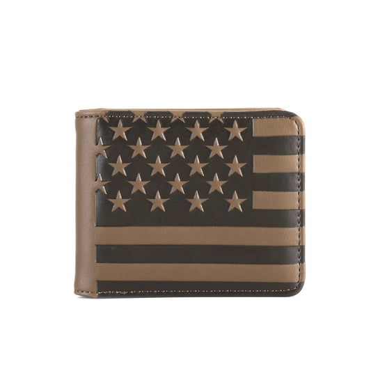 American Pride Collection Men's Bifold PU Leather Wallet