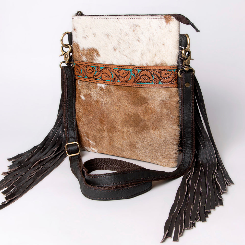 Beautiful hair on cowhide Purse