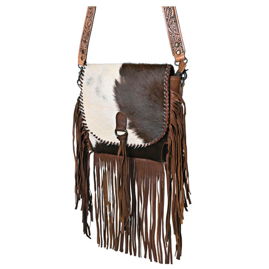 Cowhide crossbody