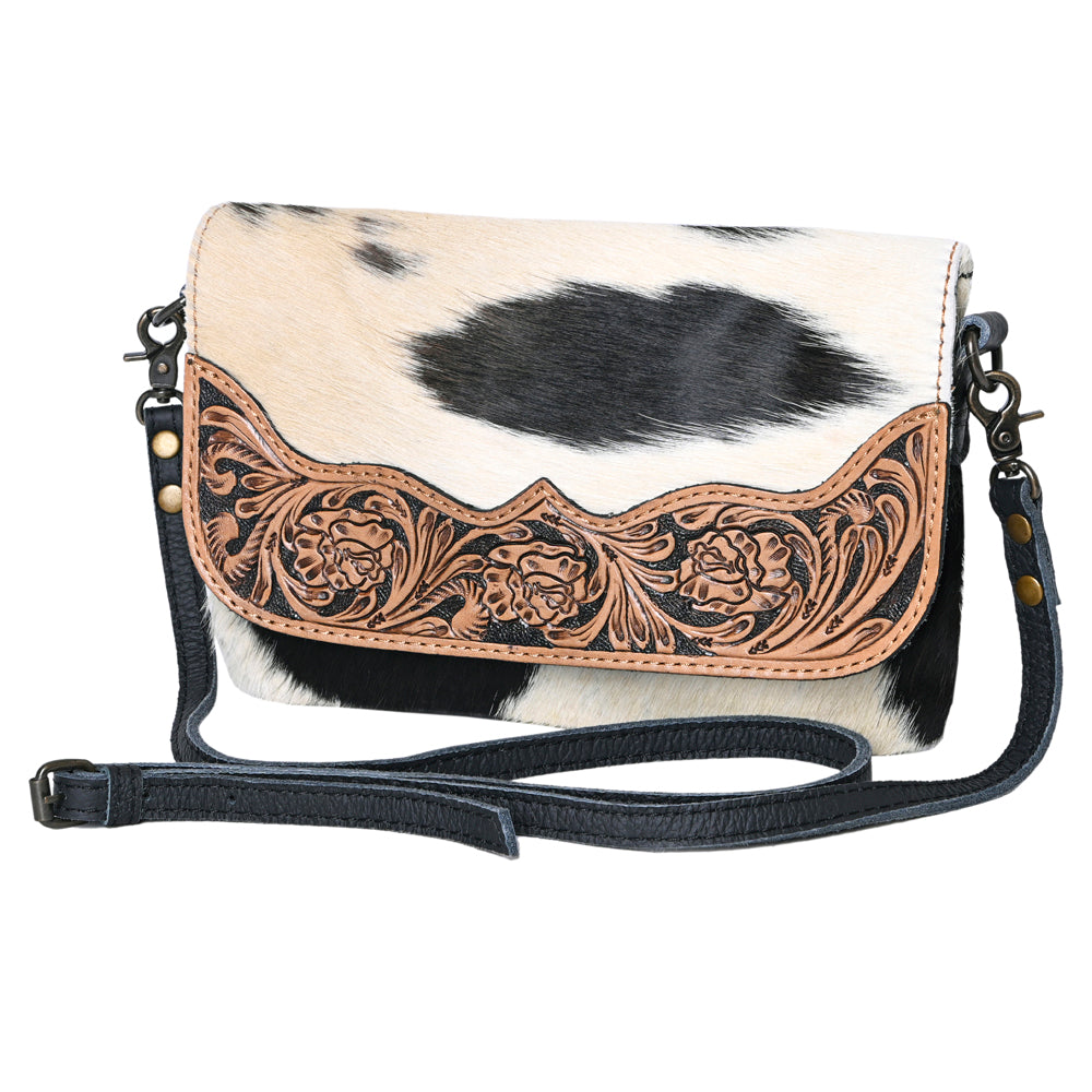 Cowhide purse crossbody