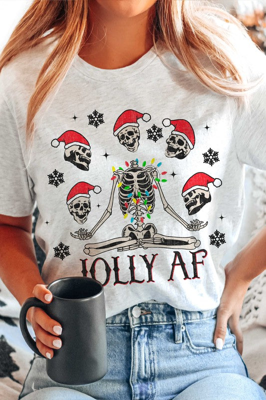 JOLLY AF  SKELETONS GRAPHIC TEE