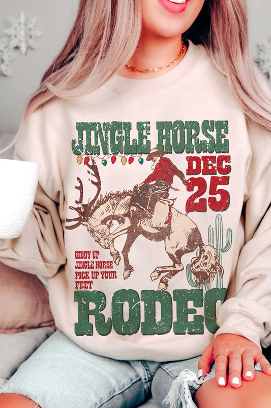 JINGLE HORSE RODEO Graphic Sweatshirt