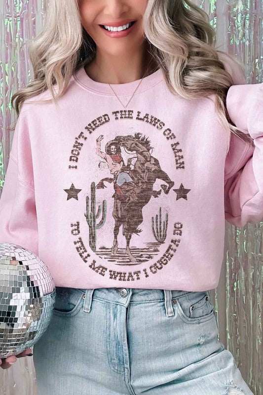 WESTERN COWGIRL OVERSIZED SWEATSHIRT