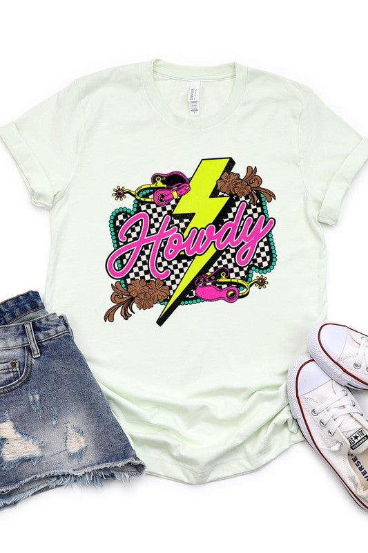 Howdy Thunder Western Graphic T Shirts