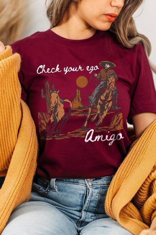 Ego Amigo Cowboy Western Graphic T Shirts