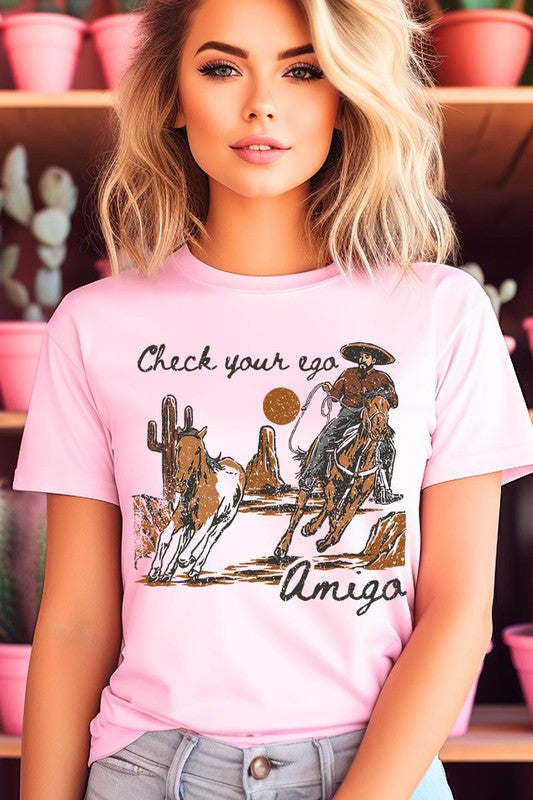 Ego Amigo Cowboy Western Graphic T Shirts