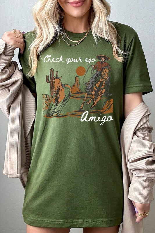 Ego Amigo Cowboy Western Graphic T Shirts