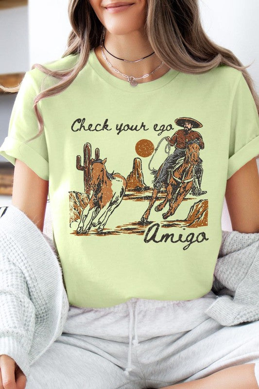 Ego Amigo Cowboy Western Graphic T Shirts