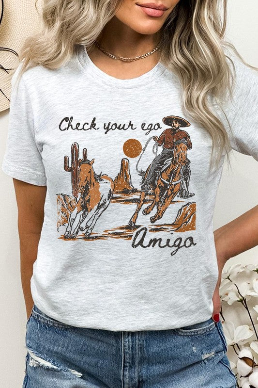 Ego Amigo Cowboy Western Graphic T Shirts