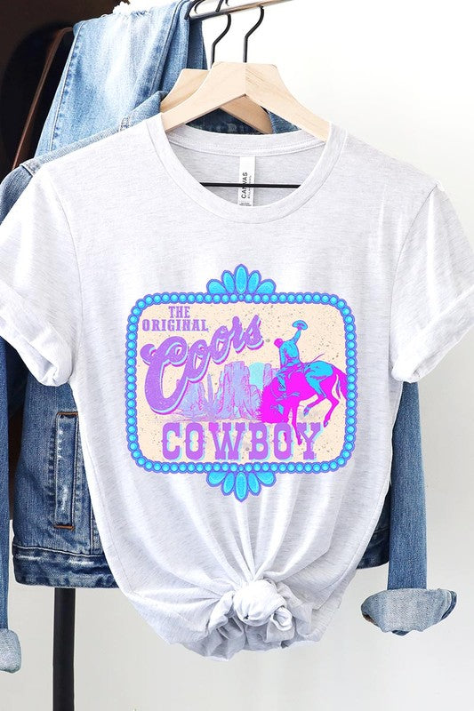 Coors Cowboy Western Graphic T Shirts