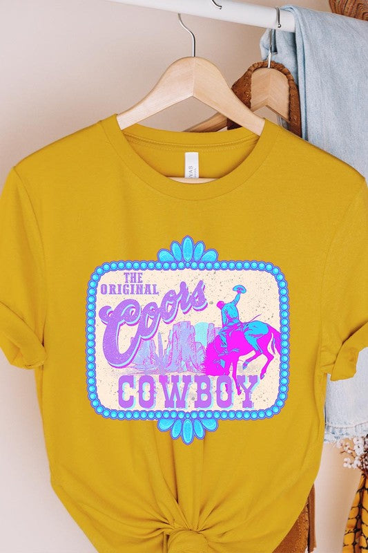 Coors Cowboy Western Graphic T Shirts