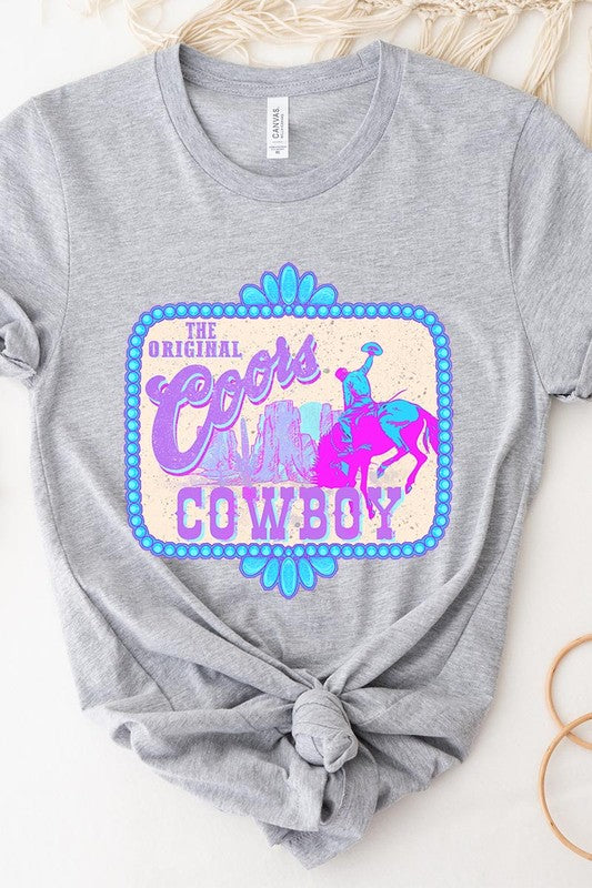 Coors Cowboy Western Graphic T Shirts