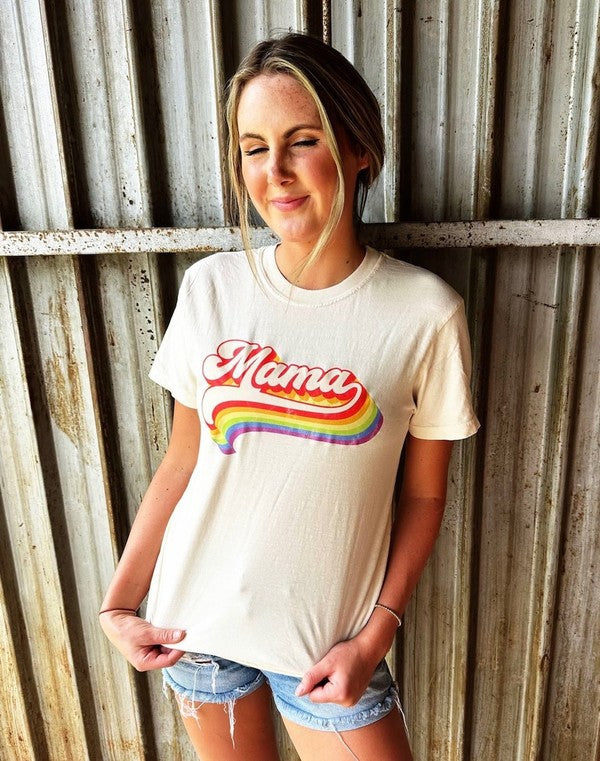 Retro Colorful Mama Tee