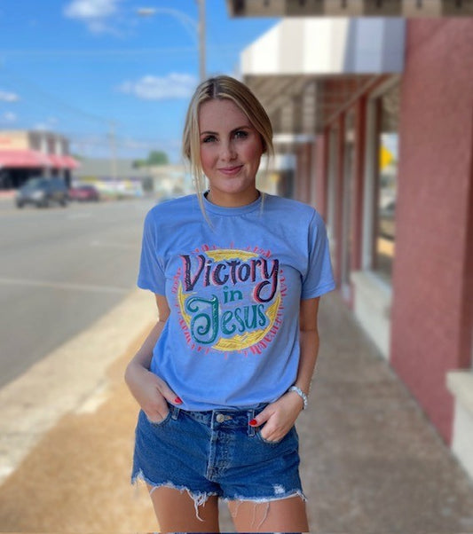 Victory In Jesus Tee Plus Size