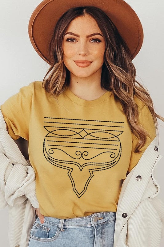 Western Boot Stitch Graphic Tee