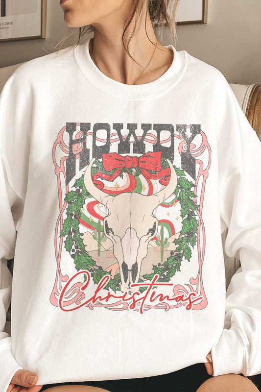 HOWDY CHRISTMAS Graphic Sweatshirt