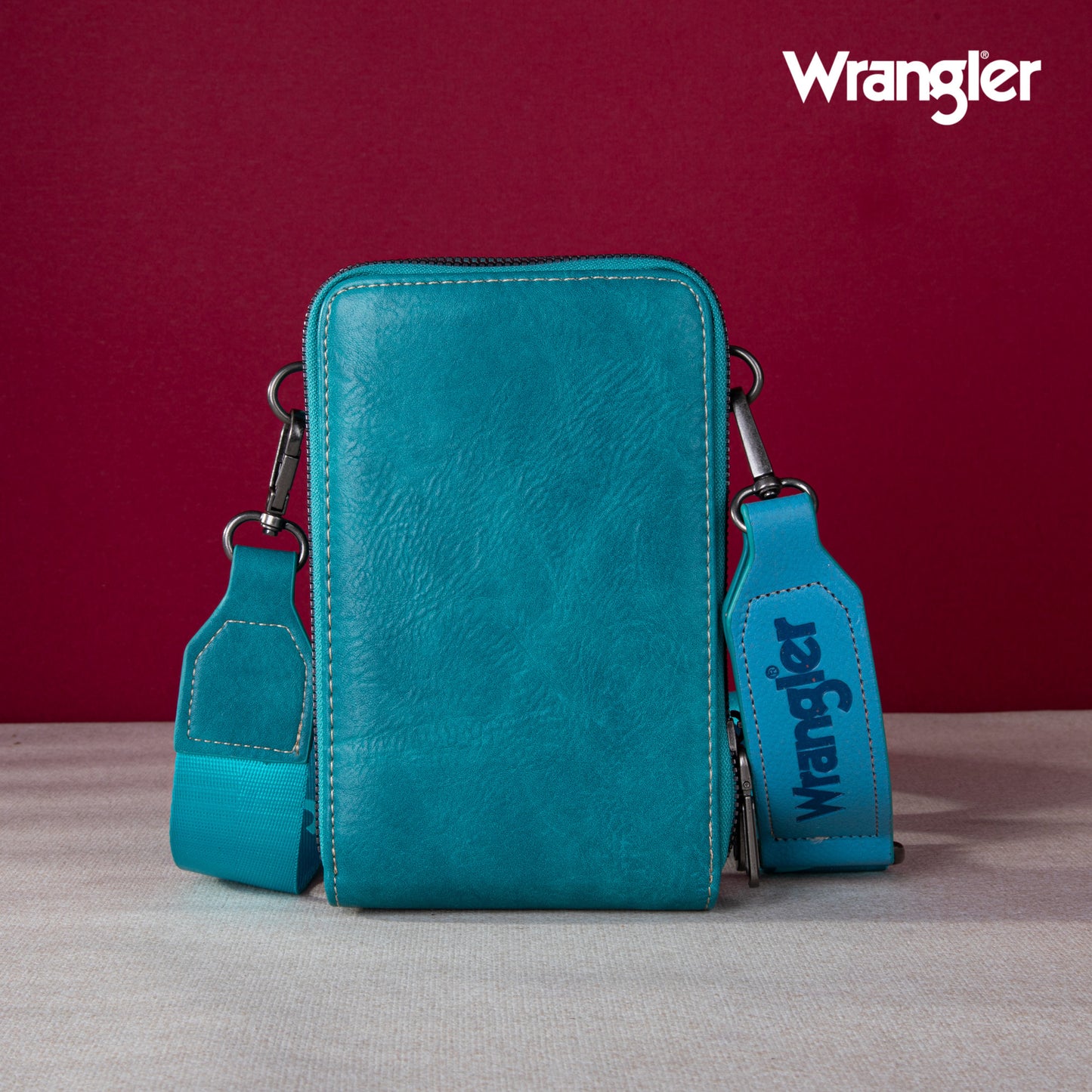 Wrangler phone purse turquoise