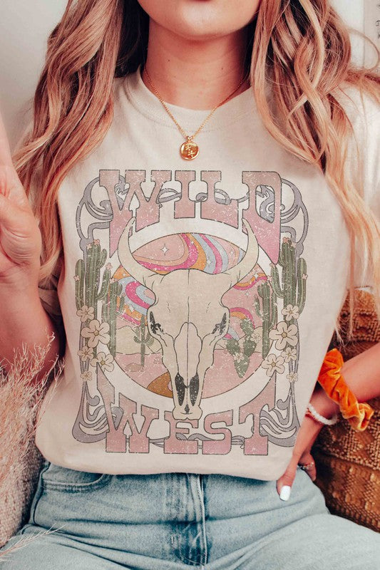 WILD WEST LONGHORN Graphic Tee