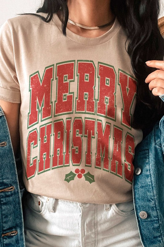 PLUS SIZE - MERRY CHRISTMAS Graphic Tee