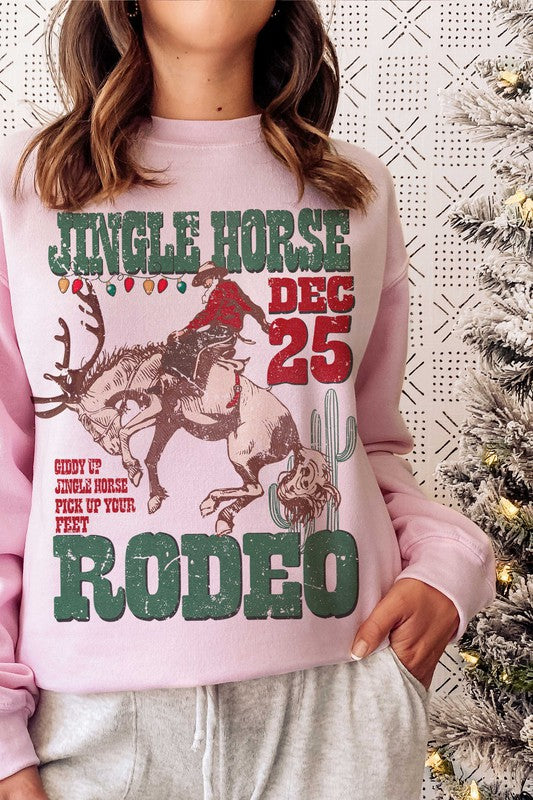 JINGLE HORSE RODEO Graphic Sweatshirt