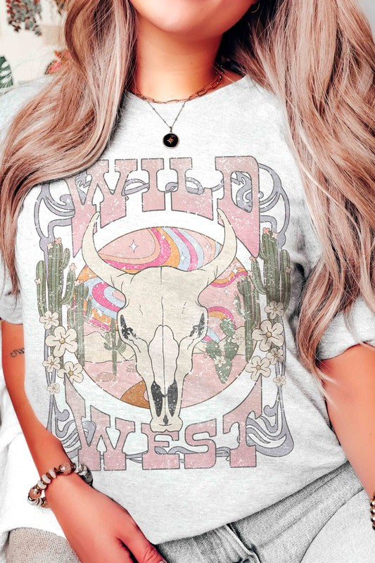 WILD WEST LONGHORN Graphic Tee