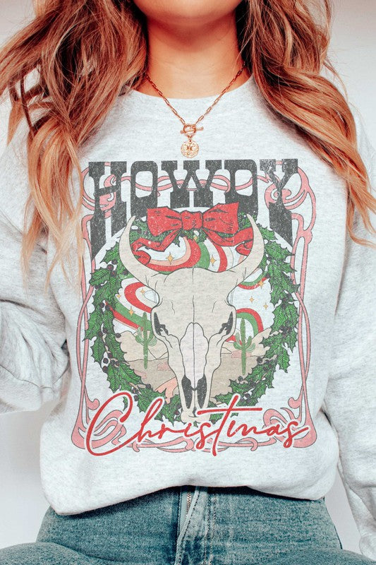 HOWDY CHRISTMAS Graphic Sweatshirt