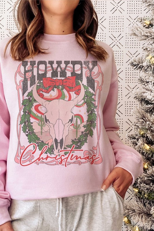 HOWDY CHRISTMAS Graphic Sweatshirt