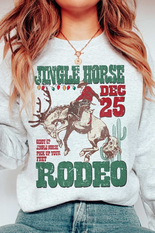 JINGLE HORSE RODEO Graphic Sweatshirt