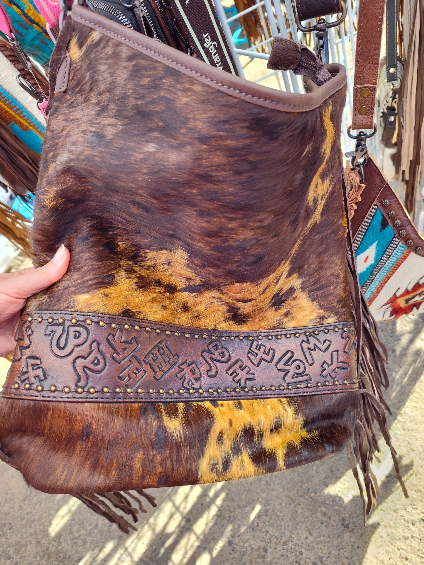 Absolutely stunning genuine hair on purse!