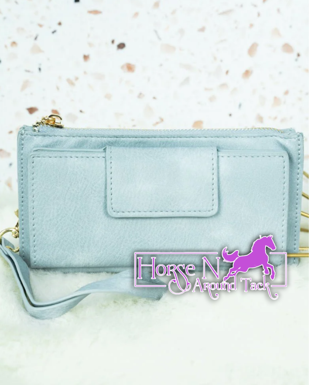 Beautiful blue wallet